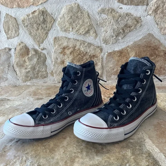 Converse Chuck Taylor All Star High Top Zipper Sneakers Women’s 8 - Picture 7 of 16
